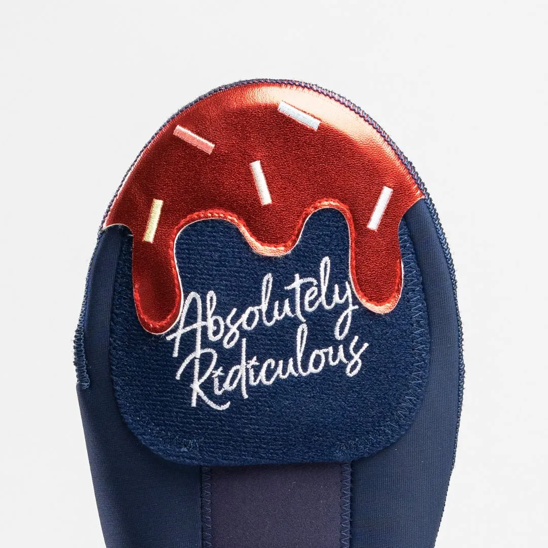 red, white & blue ice cream sliding mitt
