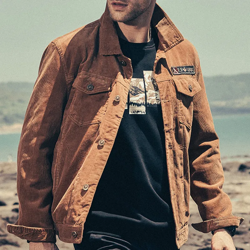 Retro Loose Corduroy Jacket