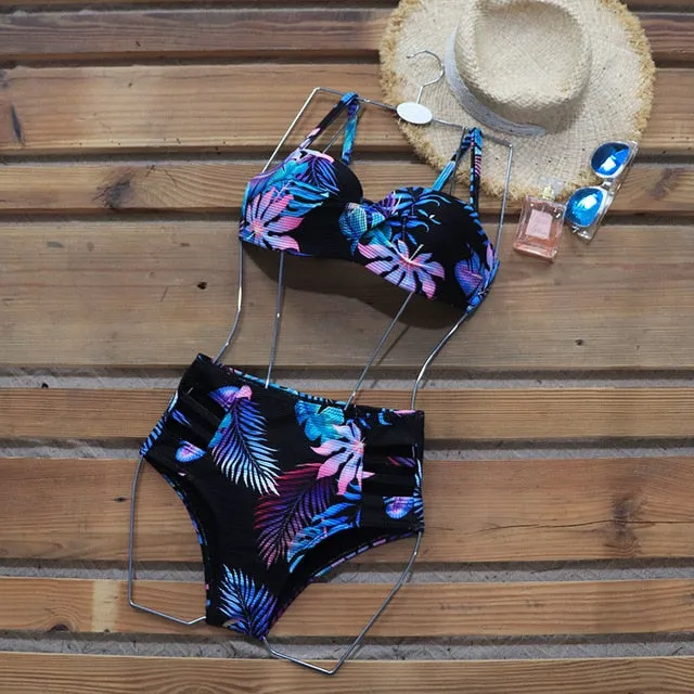 Riseado  Brazilian Sexy Push Up Bikini Set.