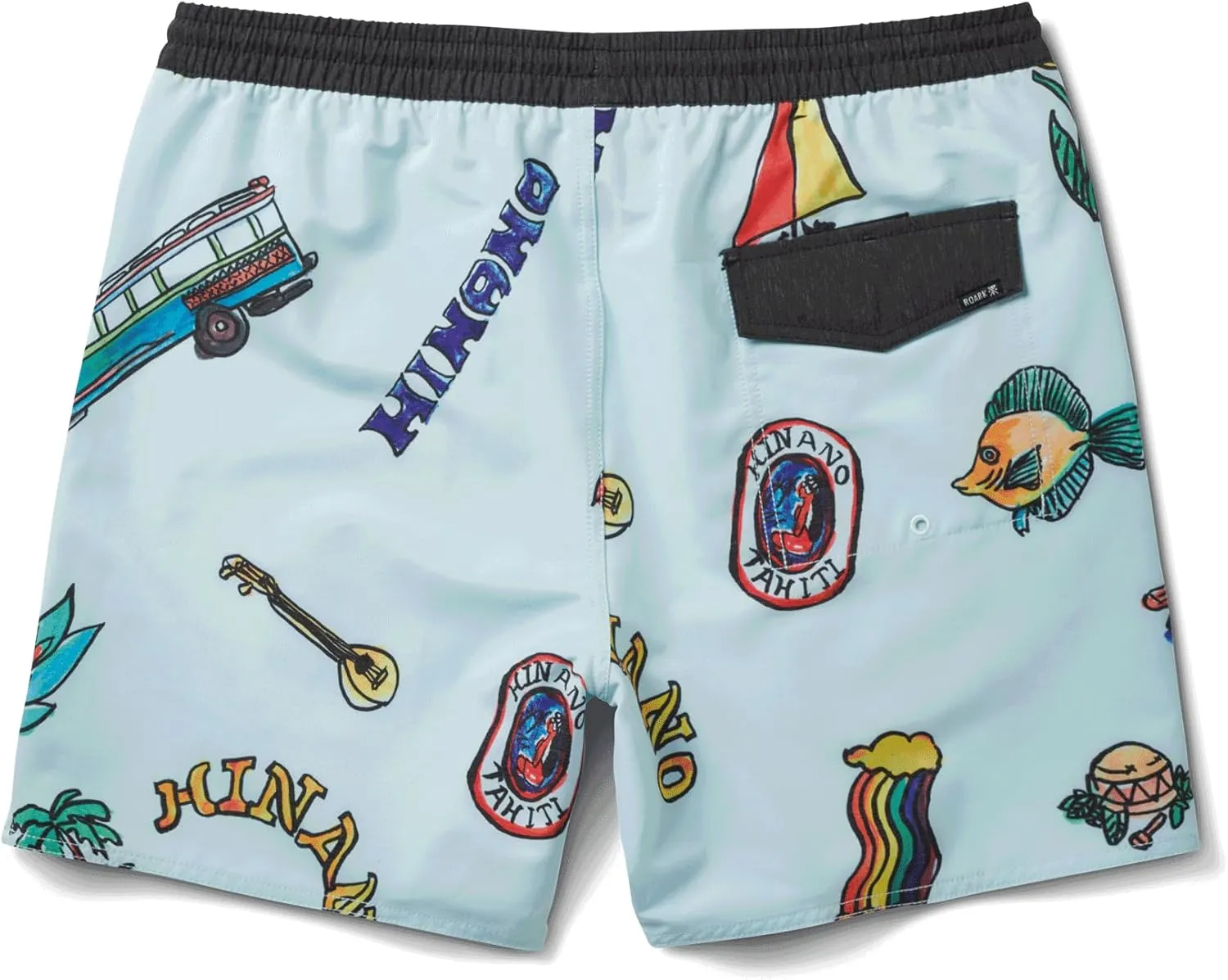 Roark Mens Shorey 16" Boardshort, Versatile Surf Shorts for Men, Durable 4-Way Stretch