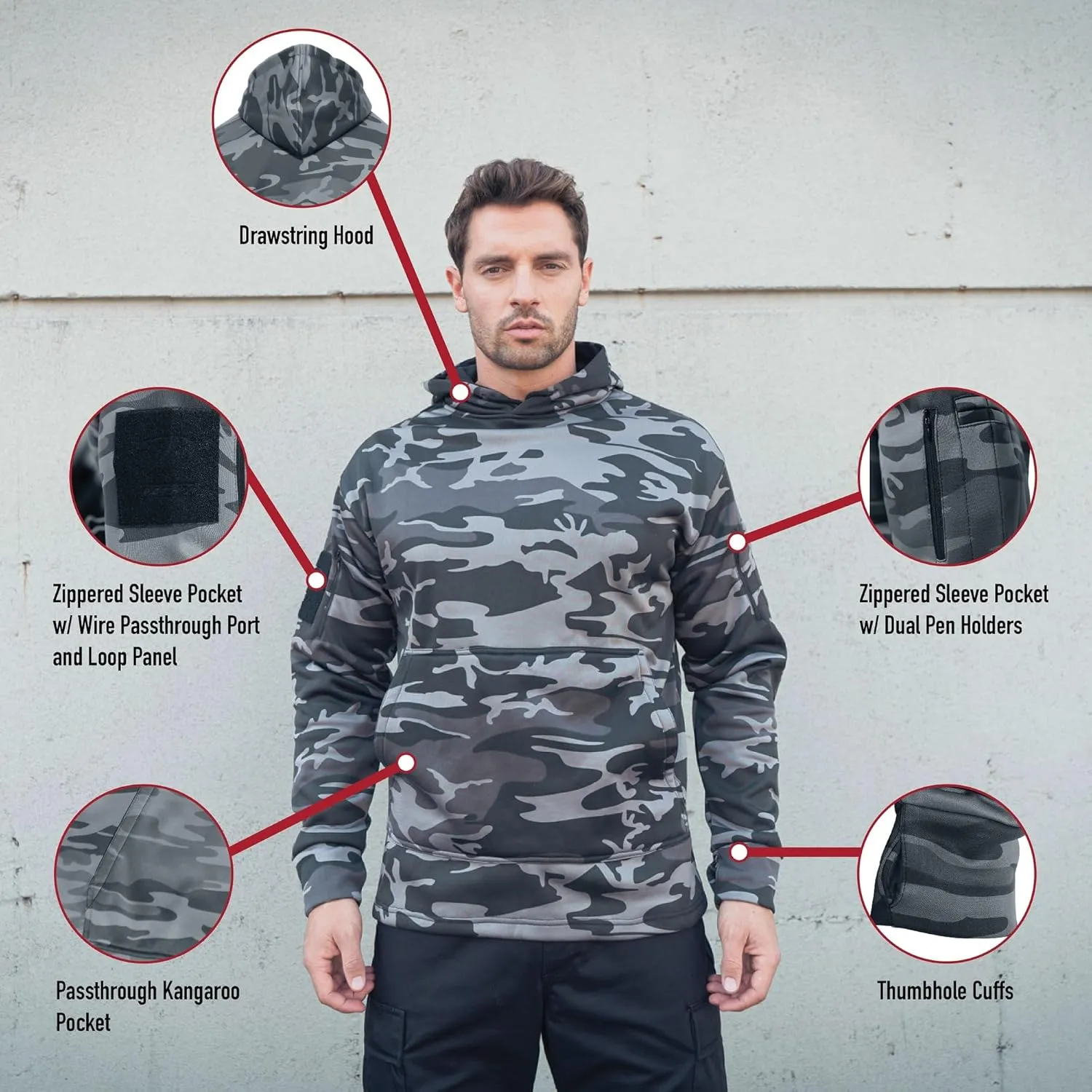 Rothco Conceal-Ops Hoodie: Discrete Carry, Unbeatable Comfort. Perfect for Professionals, Outdoorsmen and Everyday Wear