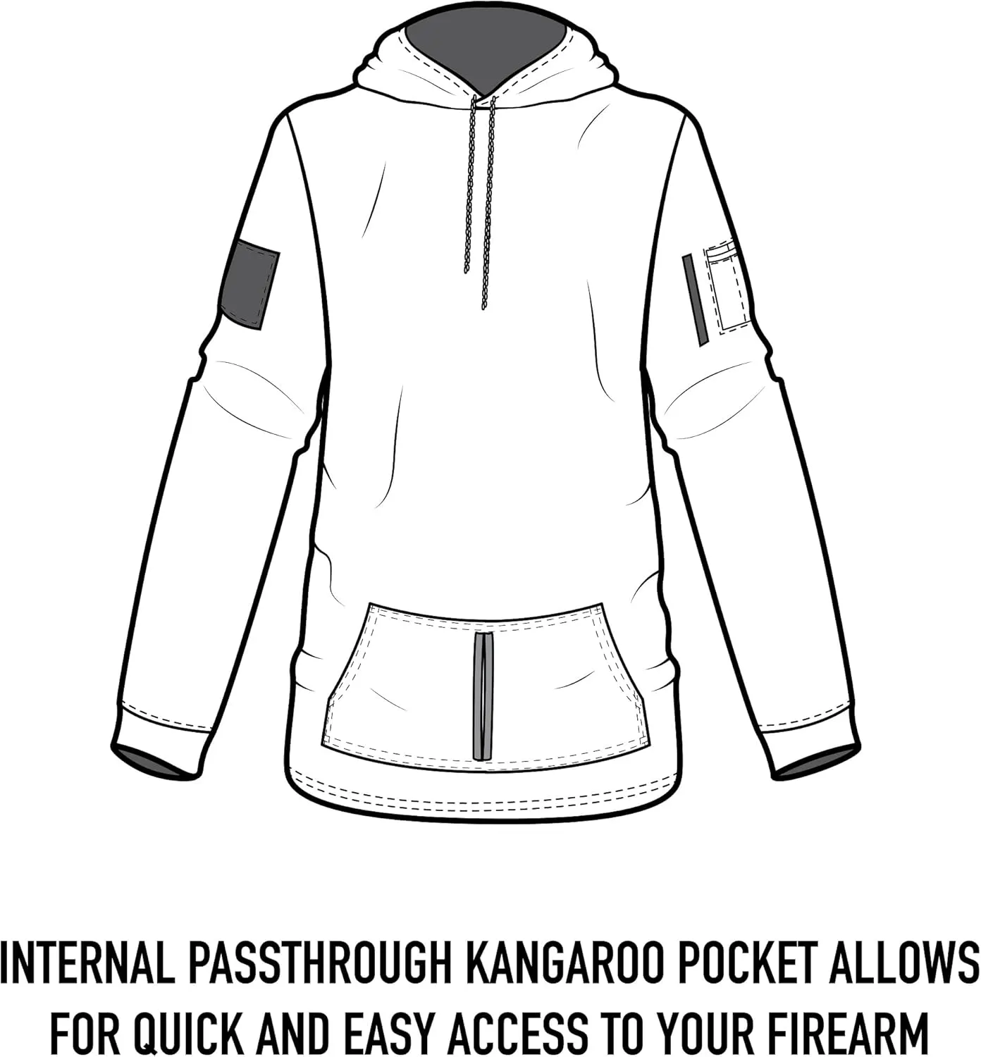Rothco Conceal-Ops Hoodie: Discrete Carry, Unbeatable Comfort. Perfect for Professionals, Outdoorsmen and Everyday Wear