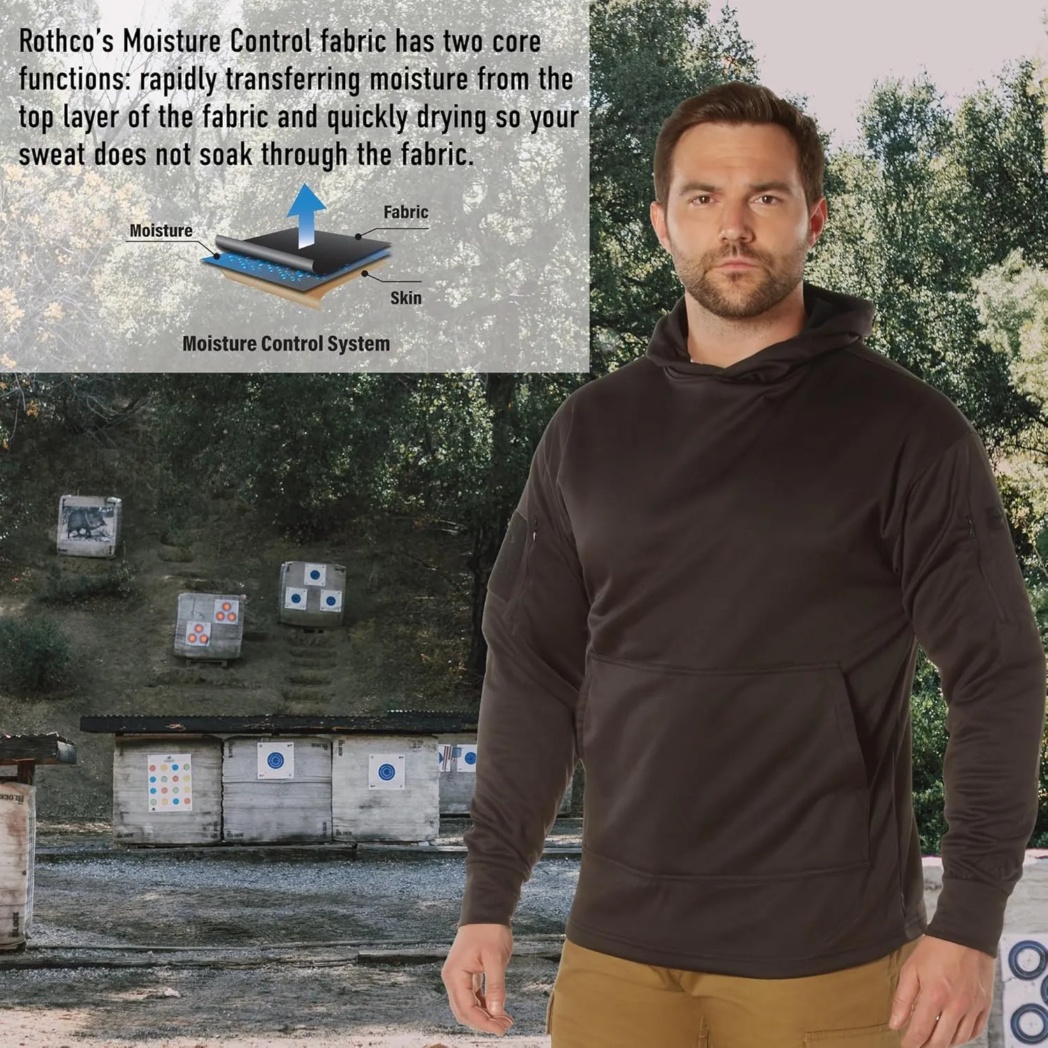Rothco Conceal-Ops Hoodie: Discrete Carry, Unbeatable Comfort. Perfect for Professionals, Outdoorsmen and Everyday Wear