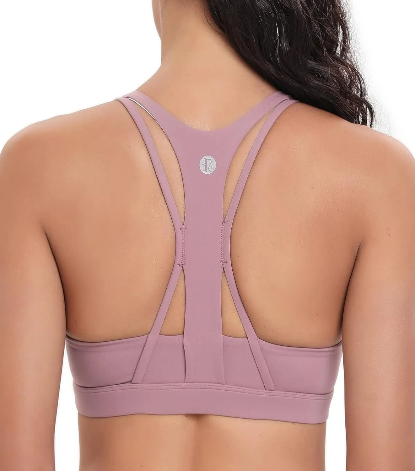 RUNNING GIRL Sports Bra for Women, Medium-High Support Criss-Cross Back Strappy Padded Sports Bras Supportive Workout Tops