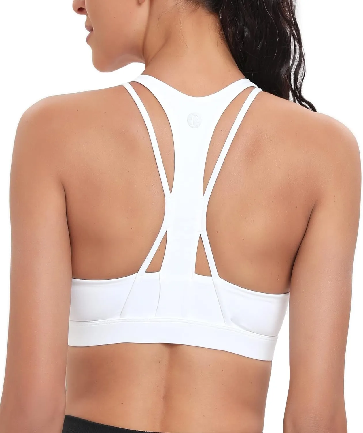 RUNNING GIRL Sports Bra for Women, Medium-High Support Criss-Cross Back Strappy Padded Sports Bras Supportive Workout Tops
