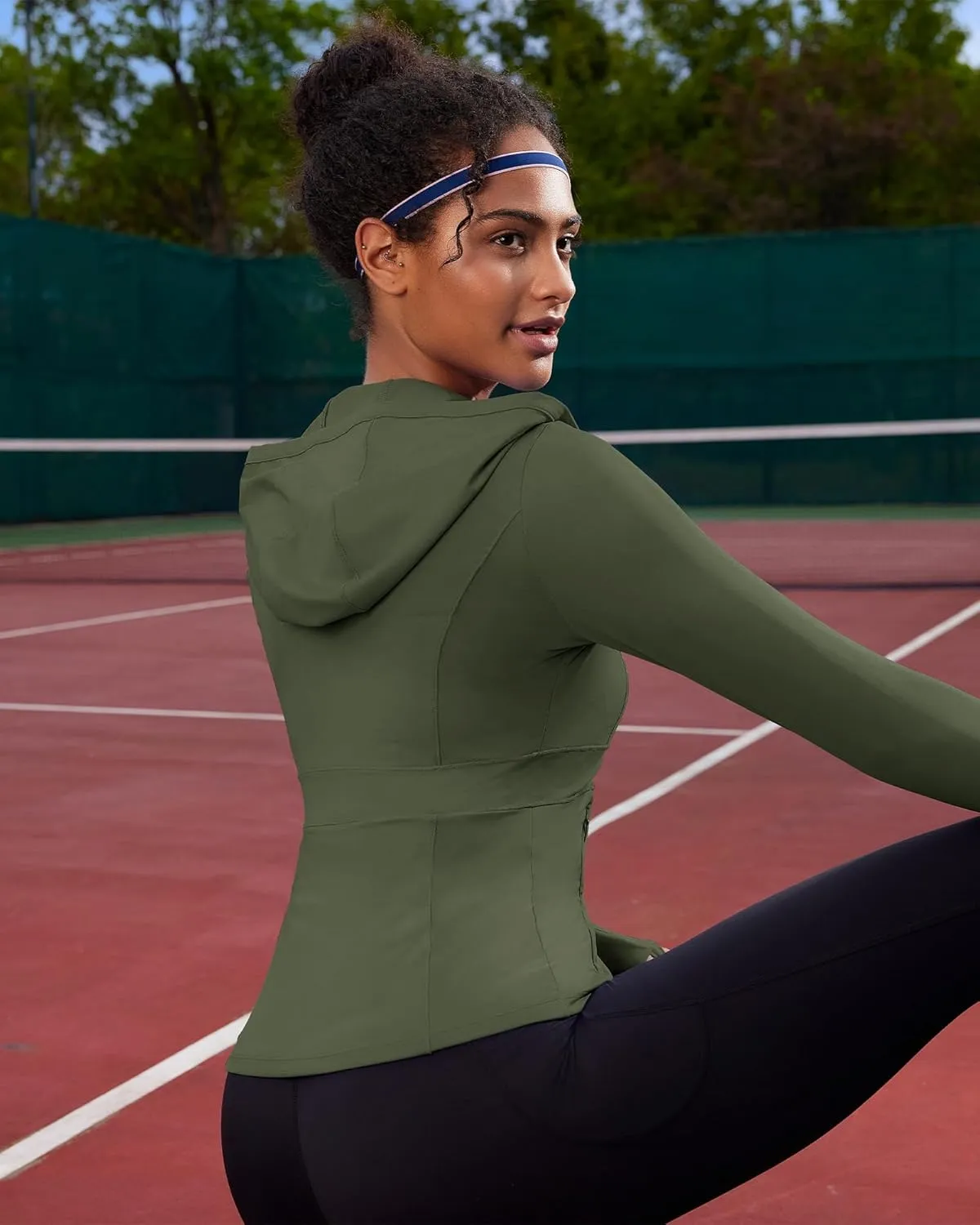 RUNNING GIRL Workout Jackets for Woman, Ultra Soft Zip Up Jacket for Yoga Running, BBL Jacket with Pockets and Thumb Holes