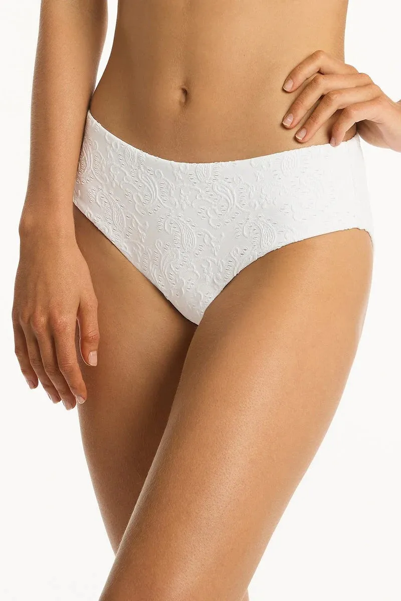 Sea Level - Interlace Mid Bikini Pant