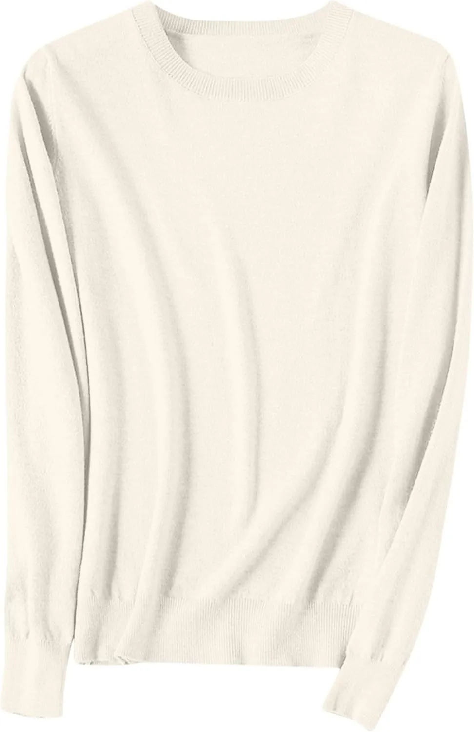 SERYU Cashmere Sweaters for Women Crewneck Long Sleeve Knit Spring Tops Jumper Knitted Pullover Cashmere Sweater