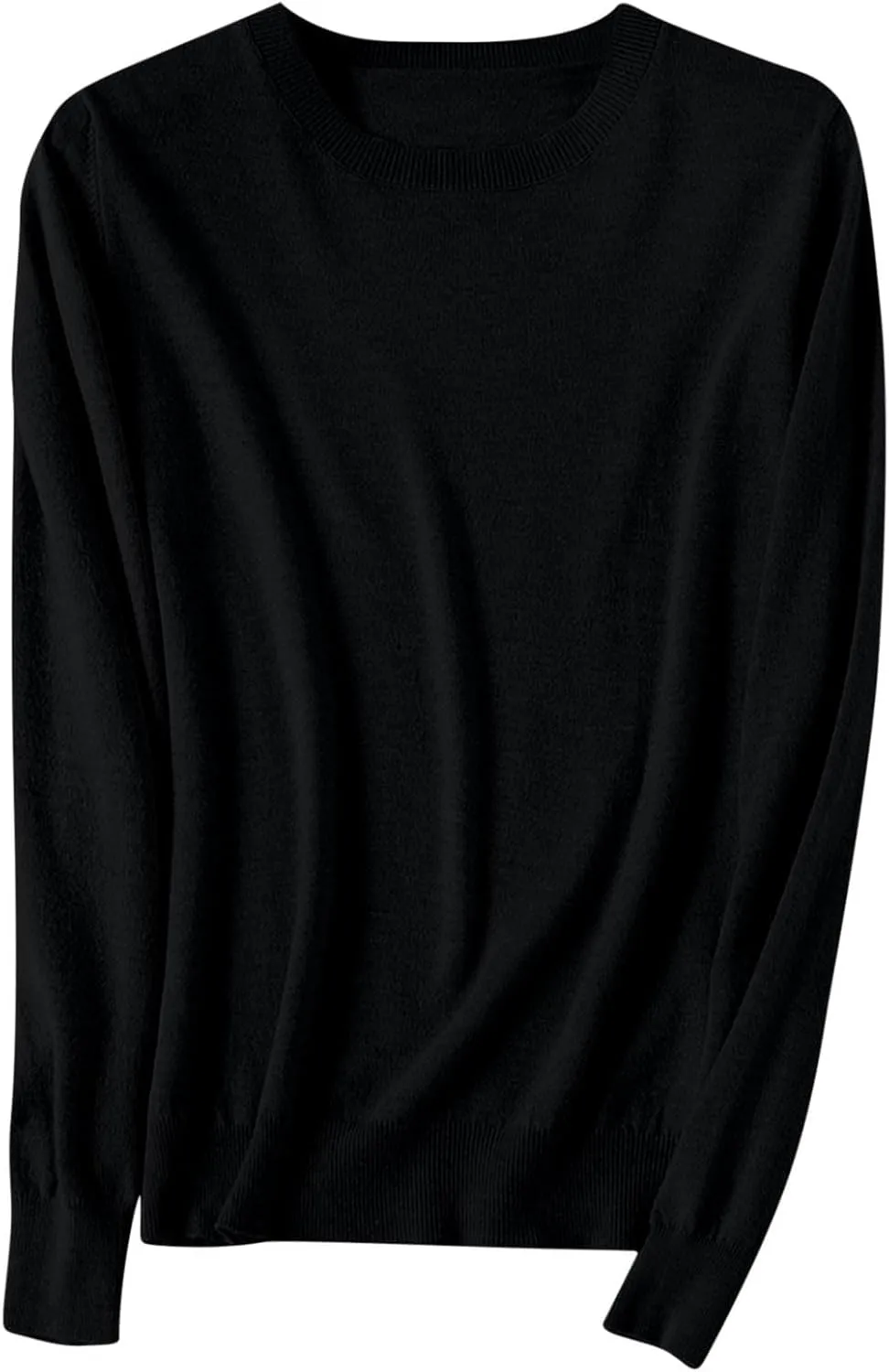 SERYU Cashmere Sweaters for Women Crewneck Long Sleeve Knit Spring Tops Jumper Knitted Pullover Cashmere Sweater