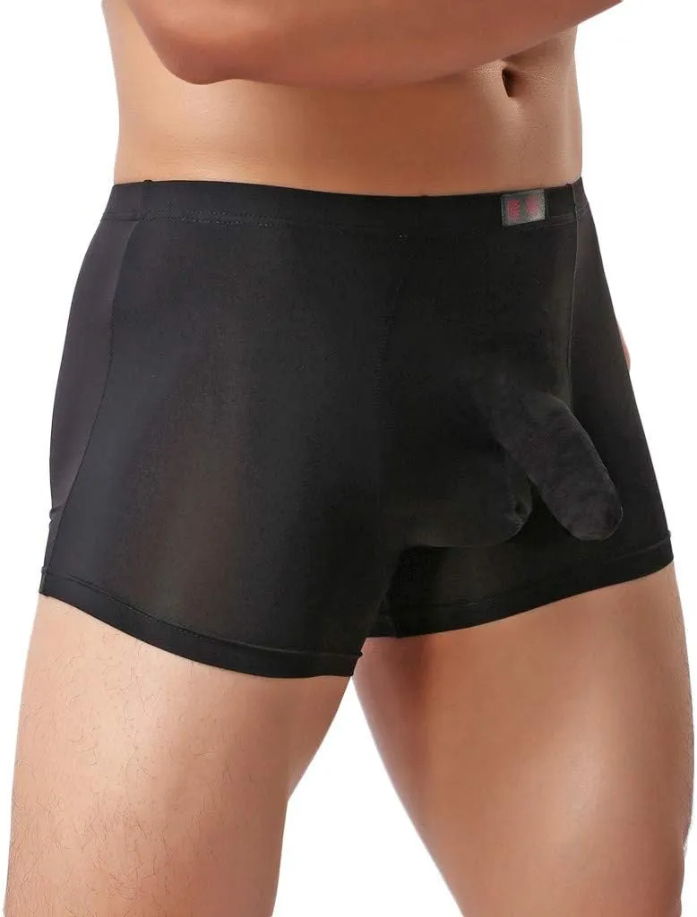 SHACE Elephant Thong for Men See Through Stretch Underpants Breathable Comfortable Trunks See Through Underwear Knickers