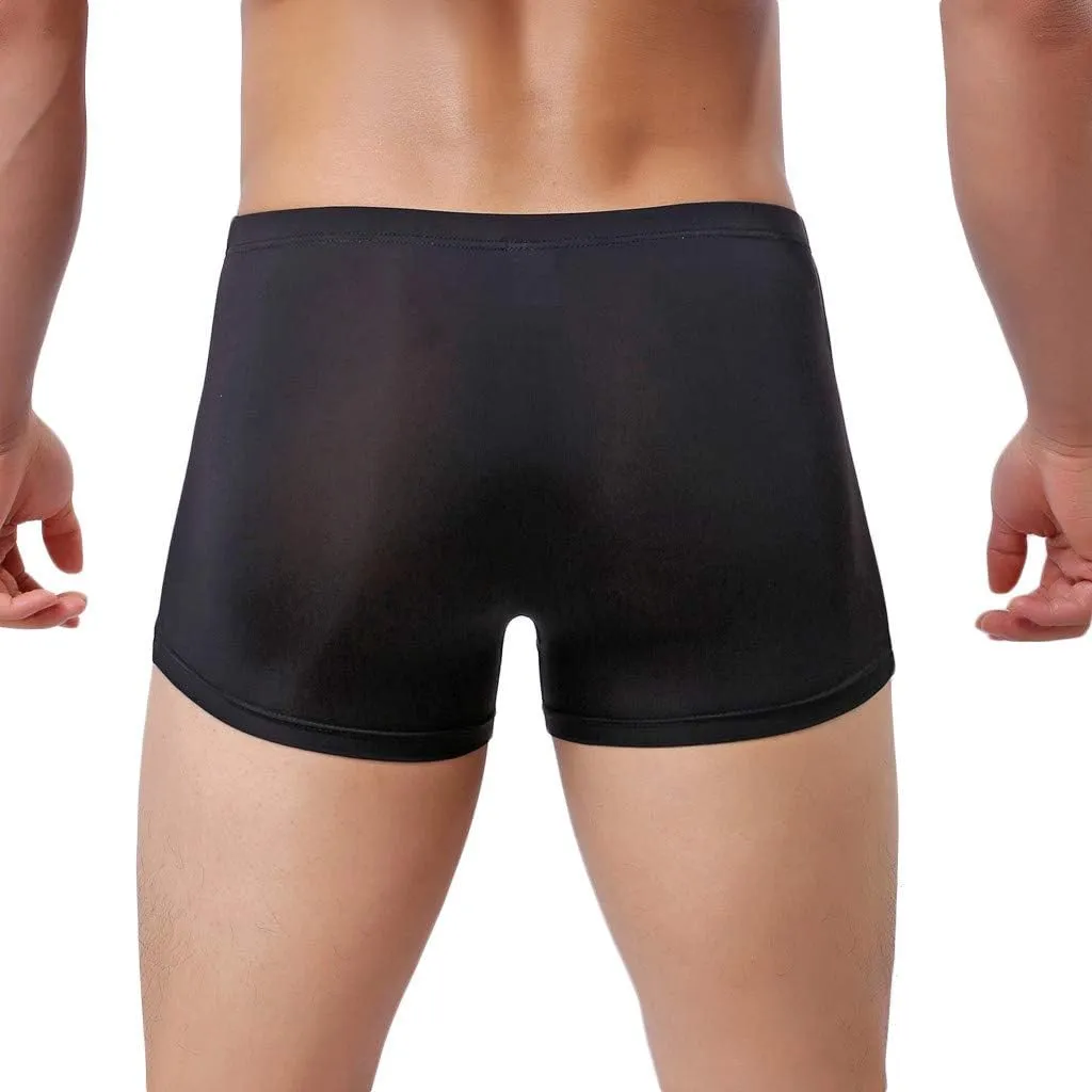 SHACE Elephant Thong for Men See Through Stretch Underpants Breathable Comfortable Trunks See Through Underwear Knickers