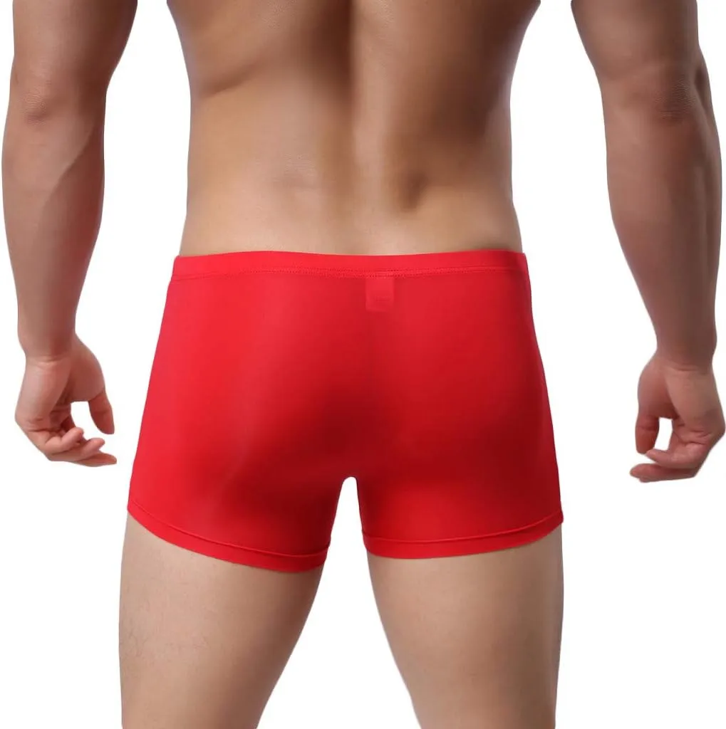 SHACE Elephant Thong for Men See Through Stretch Underpants Breathable Comfortable Trunks See Through Underwear Knickers