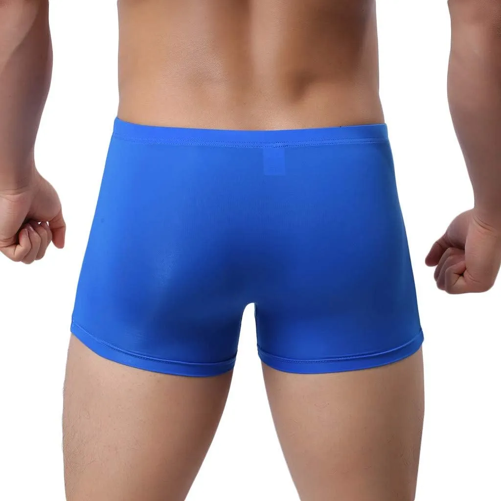 SHACE Elephant Thong for Men See Through Stretch Underpants Breathable Comfortable Trunks See Through Underwear Knickers