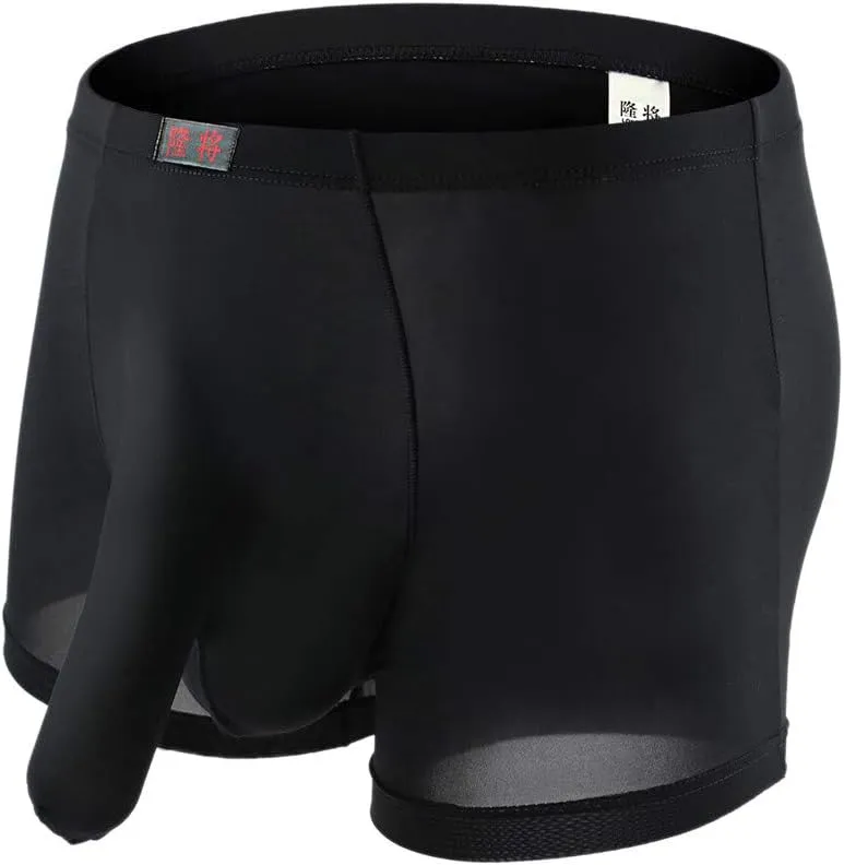 SHACE Elephant Thong for Men See Through Stretch Underpants Breathable Comfortable Trunks See Through Underwear Knickers
