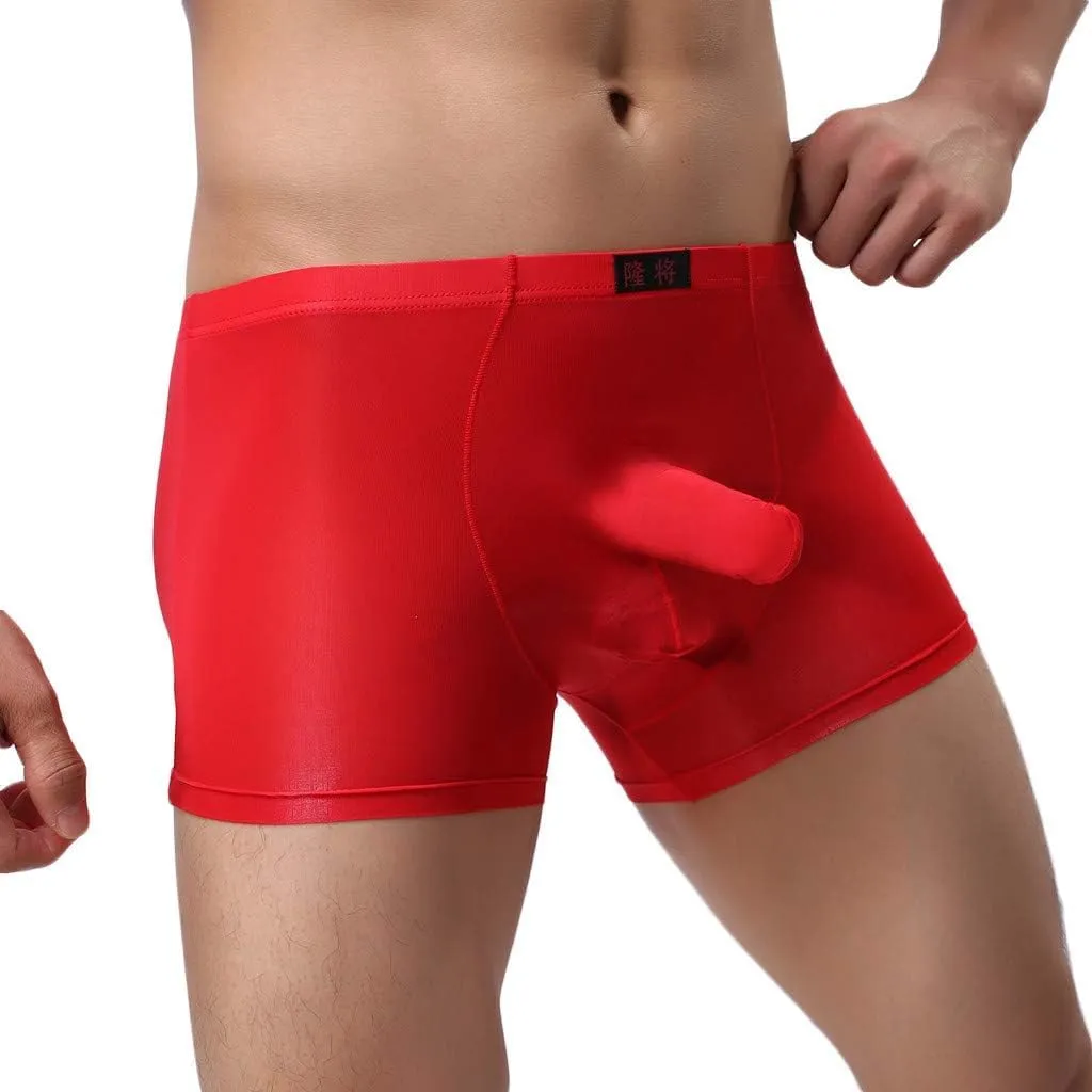 SHACE Elephant Thong for Men See Through Stretch Underpants Breathable Comfortable Trunks See Through Underwear Knickers