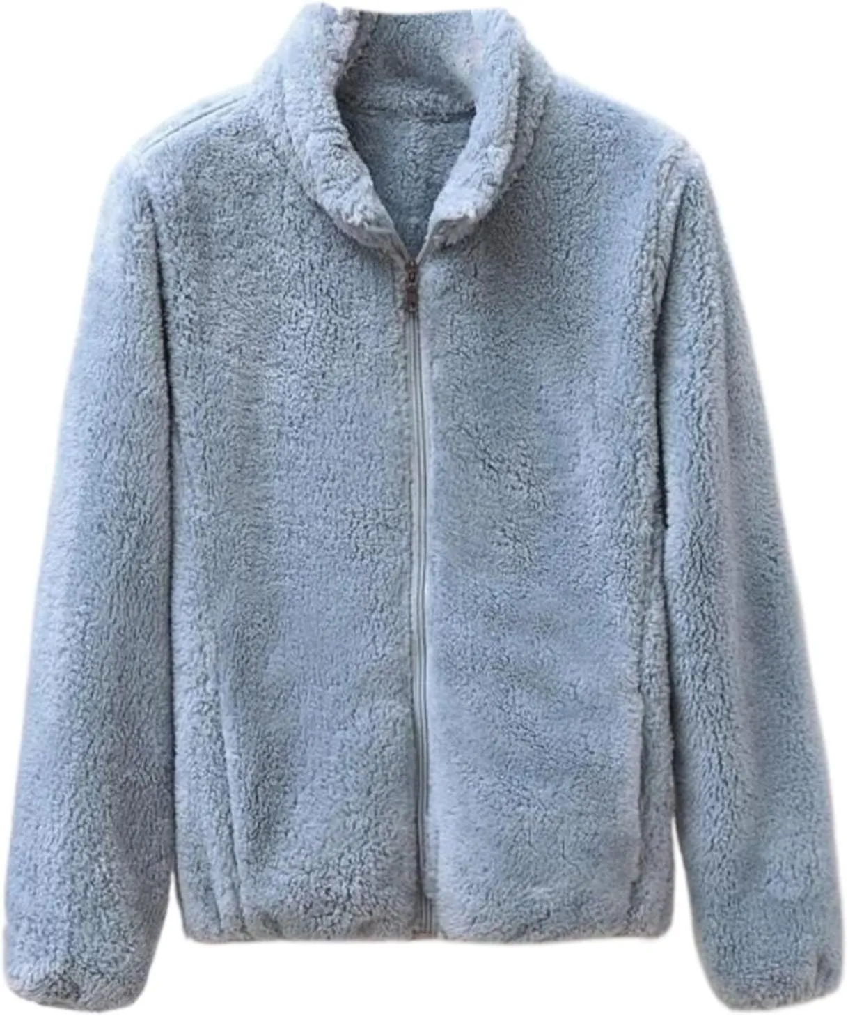 SHAOBGE Oversized Jacket for Women Women's Winter Zipper Fluffy Wool Teddy Casual Coat Zipper Women plus Size Winter
