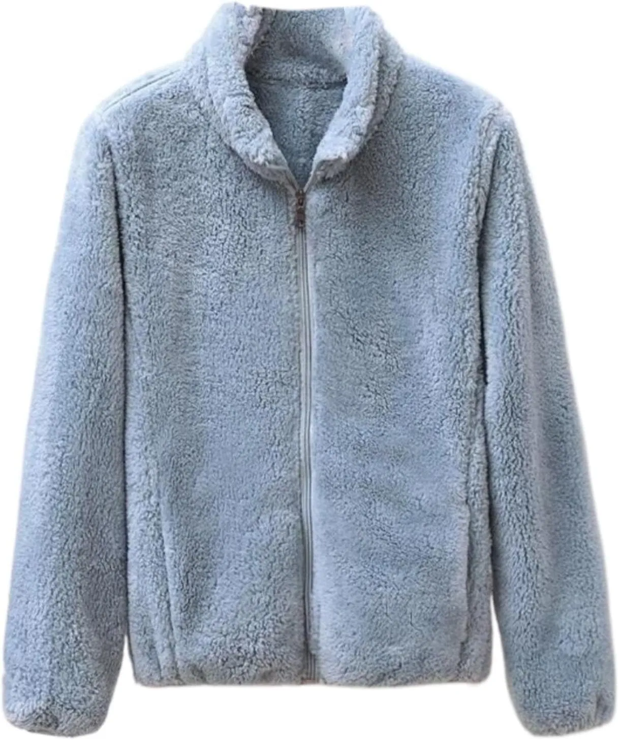SHAOBGE Oversized Jacket for Women Women's Winter Zipper Fluffy Wool Teddy Casual Coat Zipper Women plus Size Winter