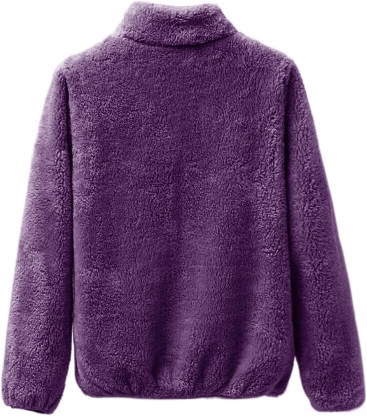 SHAOBGE Oversized Jacket for Women Women's Winter Zipper Fluffy Wool Teddy Casual Coat Zipper Women plus Size Winter