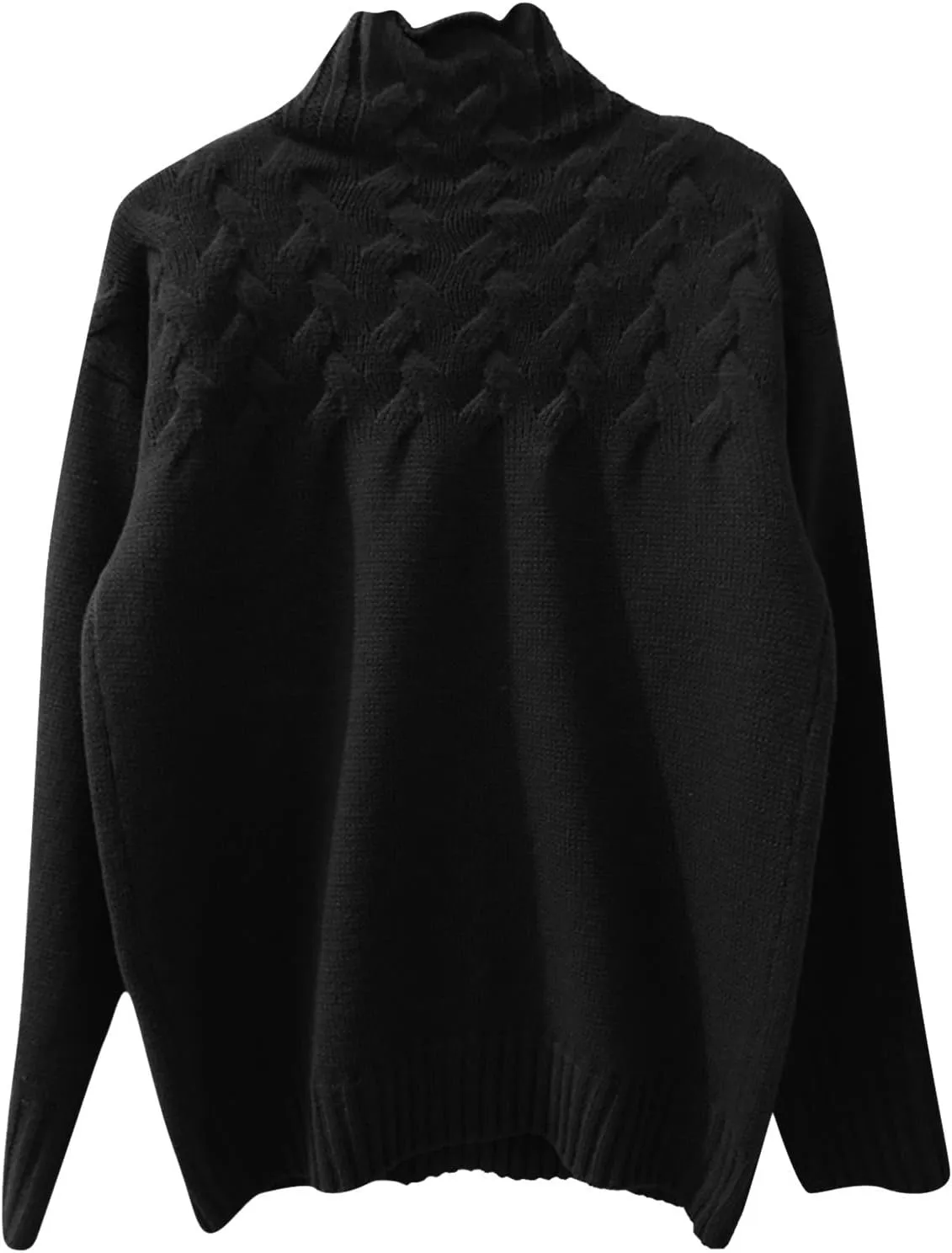 SHAOBGE Womens Sweaters Fuzzy Pullover Women Striped Womens Sweater Womens Striped Turtlenecksweater