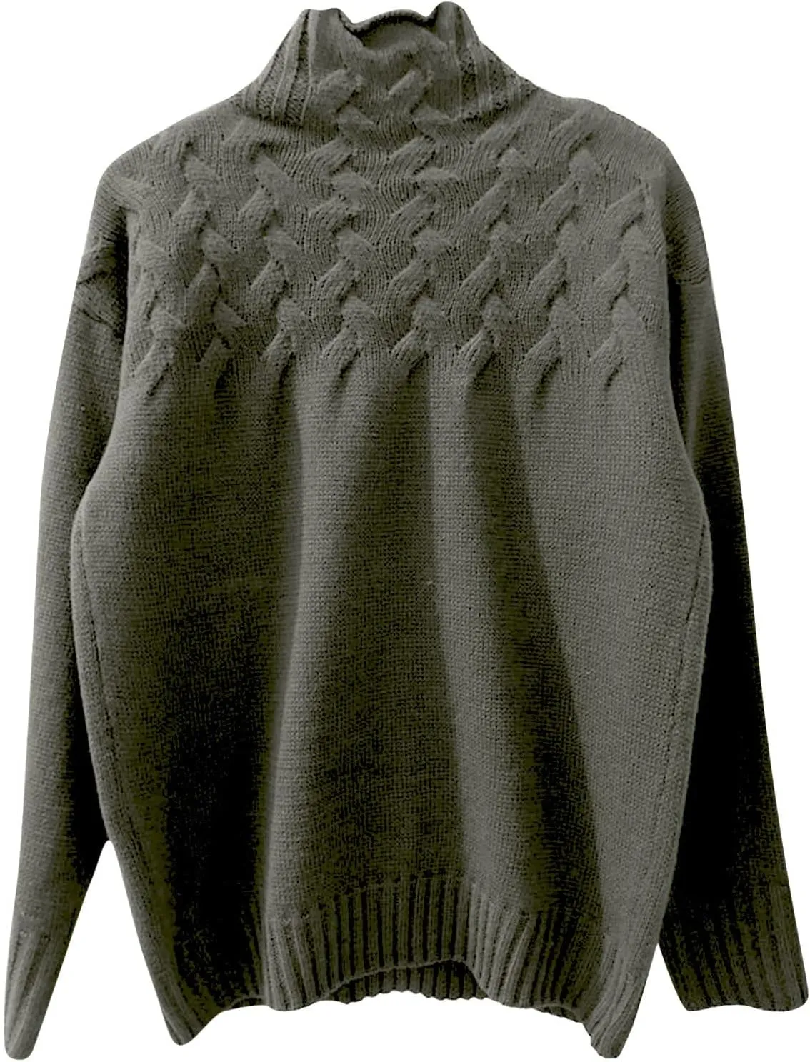 SHAOBGE Womens Sweaters Fuzzy Pullover Women Striped Womens Sweater Womens Striped Turtlenecksweater