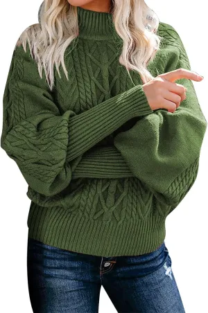 SHAOBGE Womens Sweaters Knit Pullover Sweater Women Polo Cardigan Sweaters for Women Red Striped Sweater