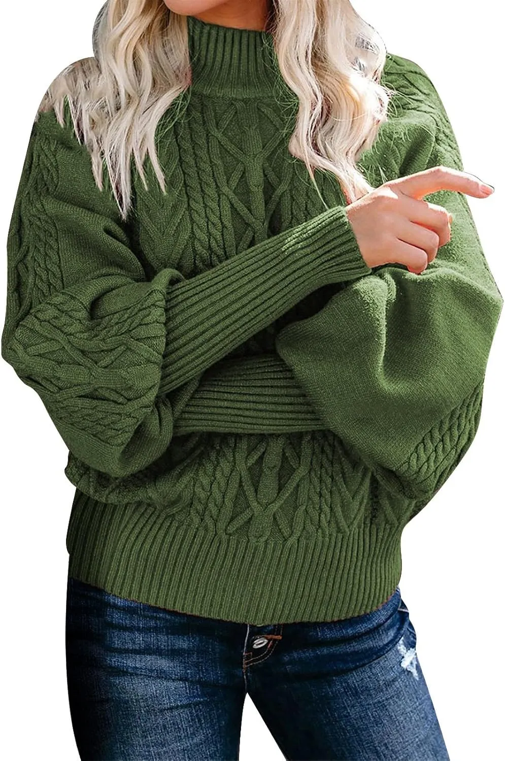 SHAOBGE Womens Sweaters Knit Pullover Sweater Women Polo Cardigan Sweaters for Women Red Striped Sweater