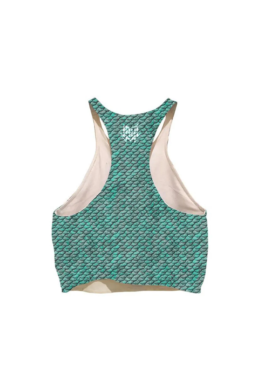 Shark Squad Scales Racerback Girl's Crop Top