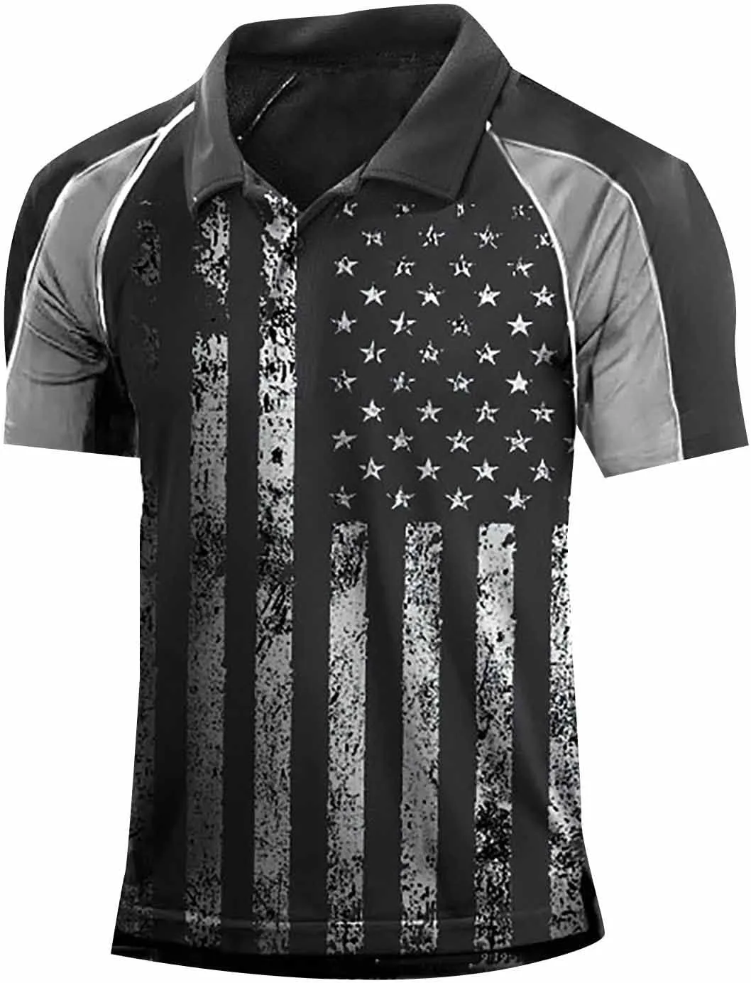 Short Sleeve Polo Shirts for Men Short Sleeve Polo Shirts for Men Sleeve Performance Patriotic Shirt Funny Shirt Men