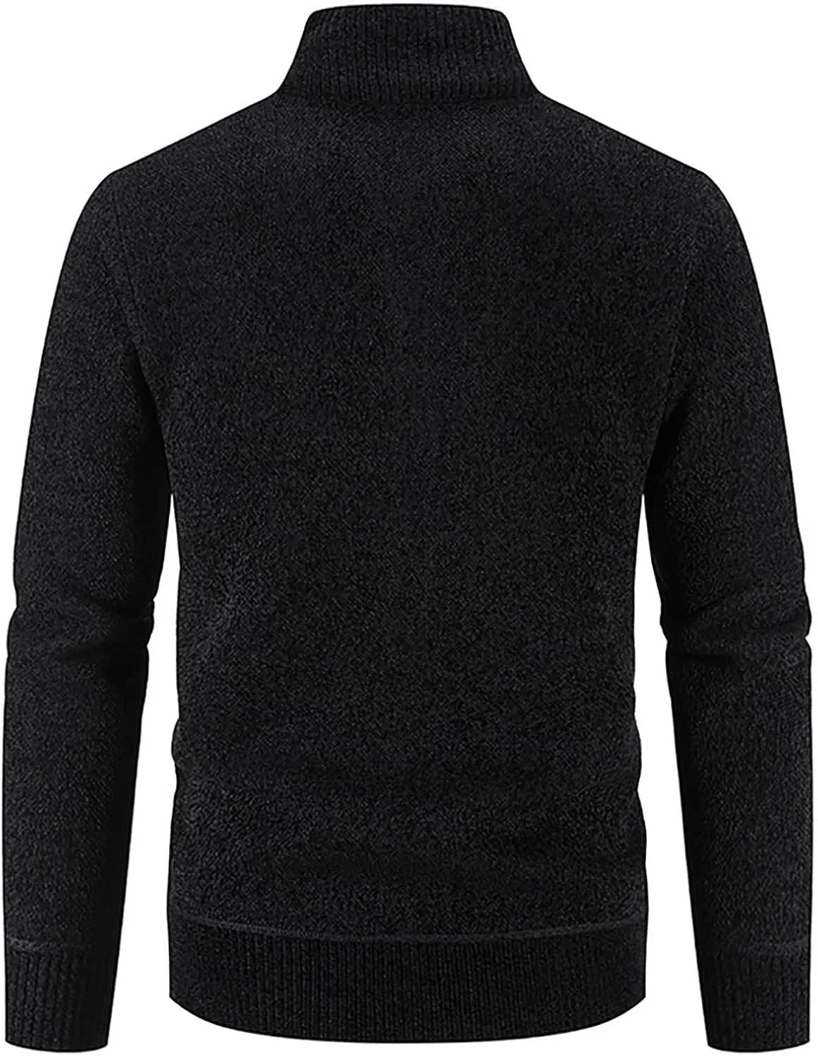 Sinzelimin Men's Knitwear Jacket Turtleneck Cardigan Sweaters Cable Knited Sweater Zipper Long Sleeve Thick Thermal Jacket