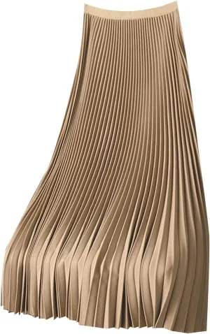 Solid Color Premium Satin Pleated Skirt Plus Size Versatile Skirt Womens Midi Jean Skirts