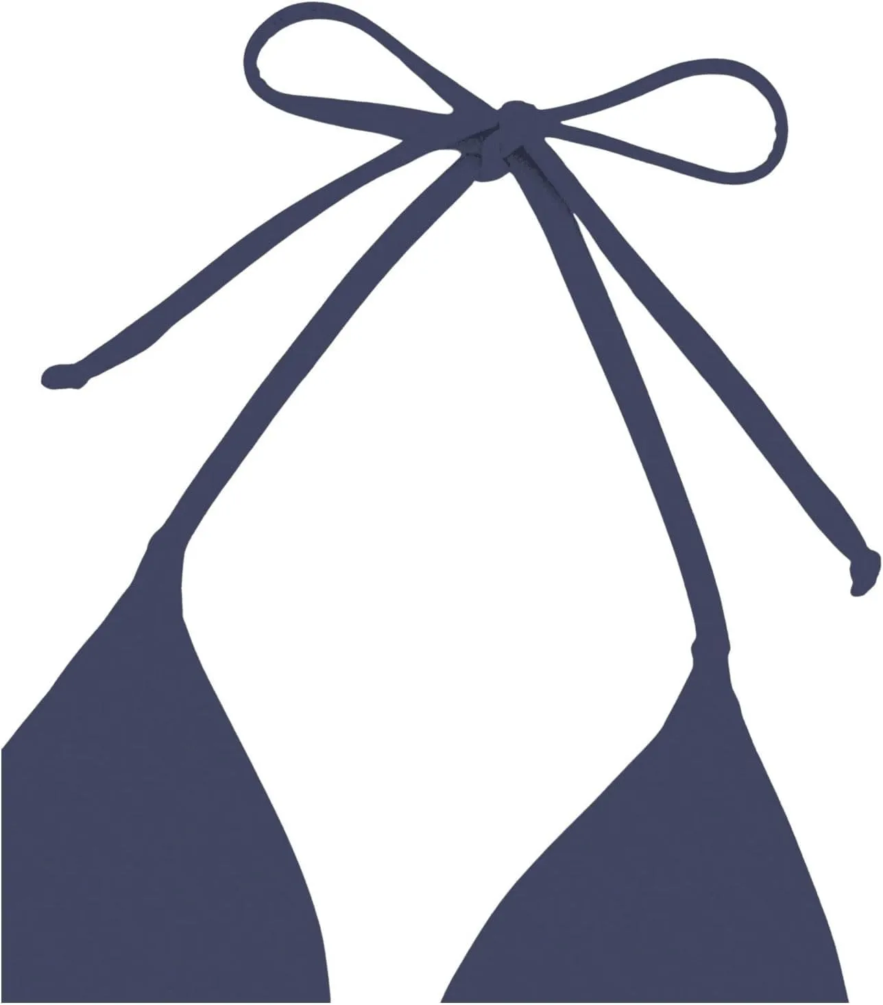 SOLY HUX Women's Halter Triangle Bikini Top Tie Back Bathing Suit Top Sexy Swimwear for Women