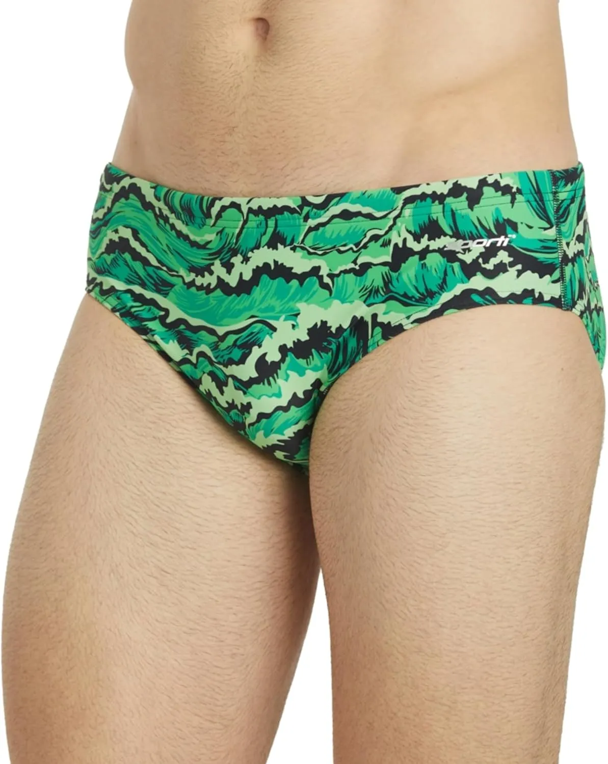 Sporti Boy's Swim Briefs - Chlorine Resistant, Quick Dry, UPF 50  Sun Protection, Adjustable Drawstring for Comfortable Fit