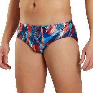 Sporti Men's Swim Briefs - Graphic Design Swimming Training Suit - Men's Athletic Swimwear Briefs for Racing & Lap Swimming