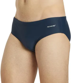 Sporti Men's Swim Briefs - Printed Color & Solid Swimsuit Training Suit - Men's Athletic Swimwear Briefs for Lap Swimming
