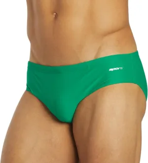 Sporti Men's Swim Briefs - Printed Color & Solid Swimsuit Training Suit - Men's Athletic Swimwear Briefs for Lap Swimming