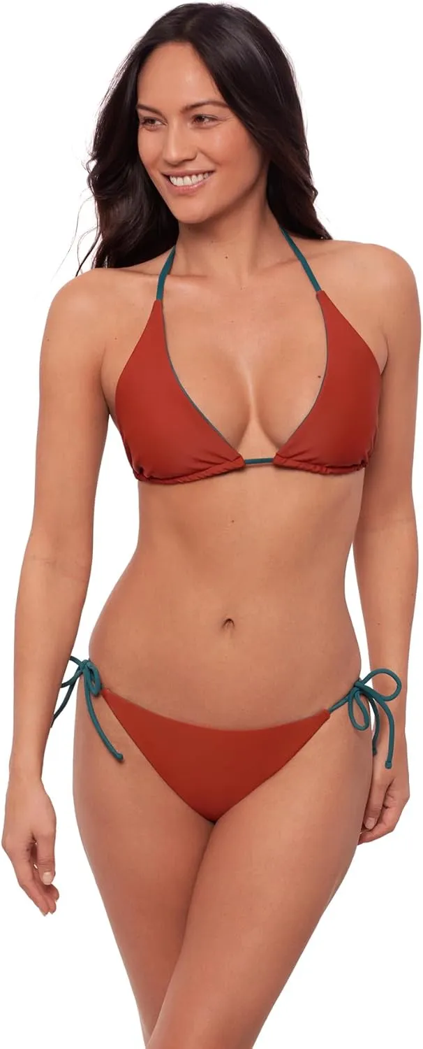 Sports Illustrated Women's Multiway Convertible Triangle Bikini Top