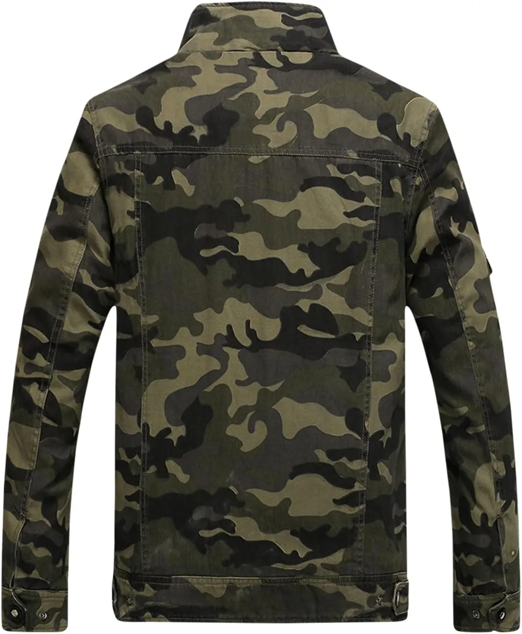 Springrain Men's Casual Military Jackets Camouflage Cotton Army Jacket Outwear