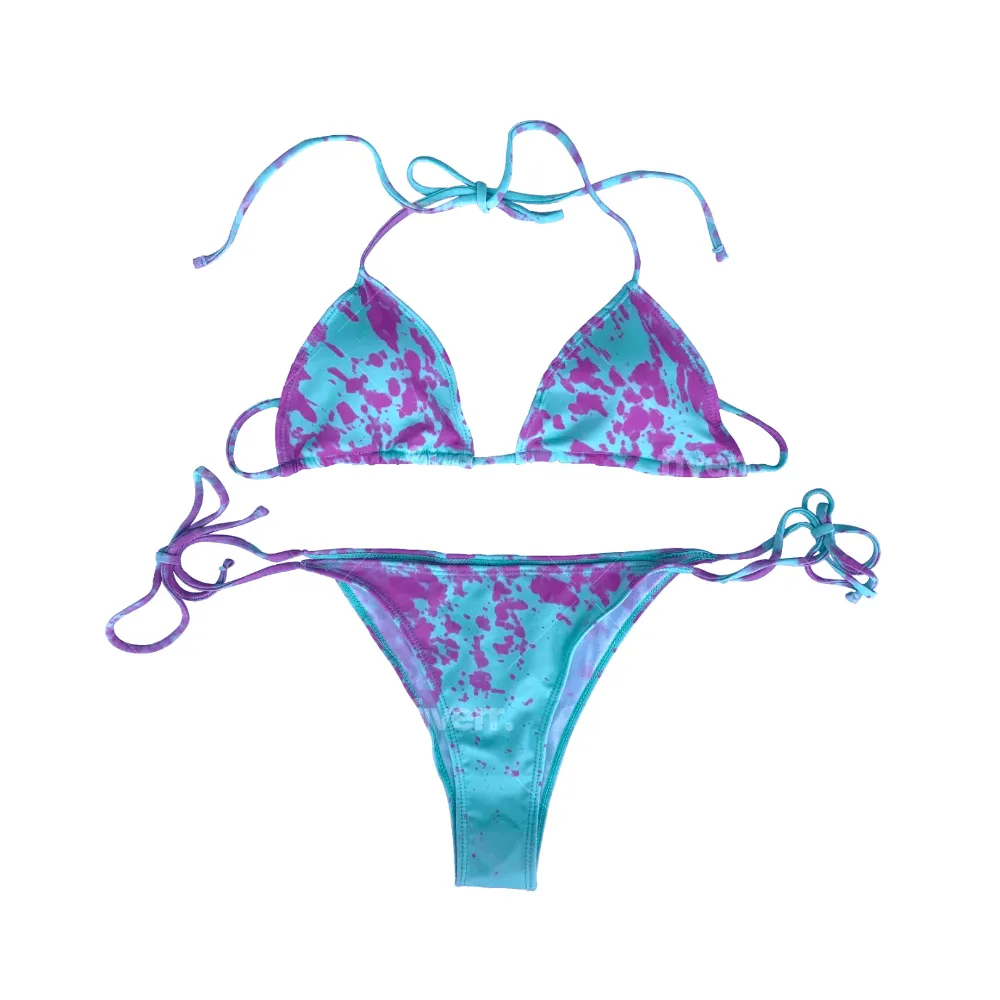 String Bikinis Solid Color Changing