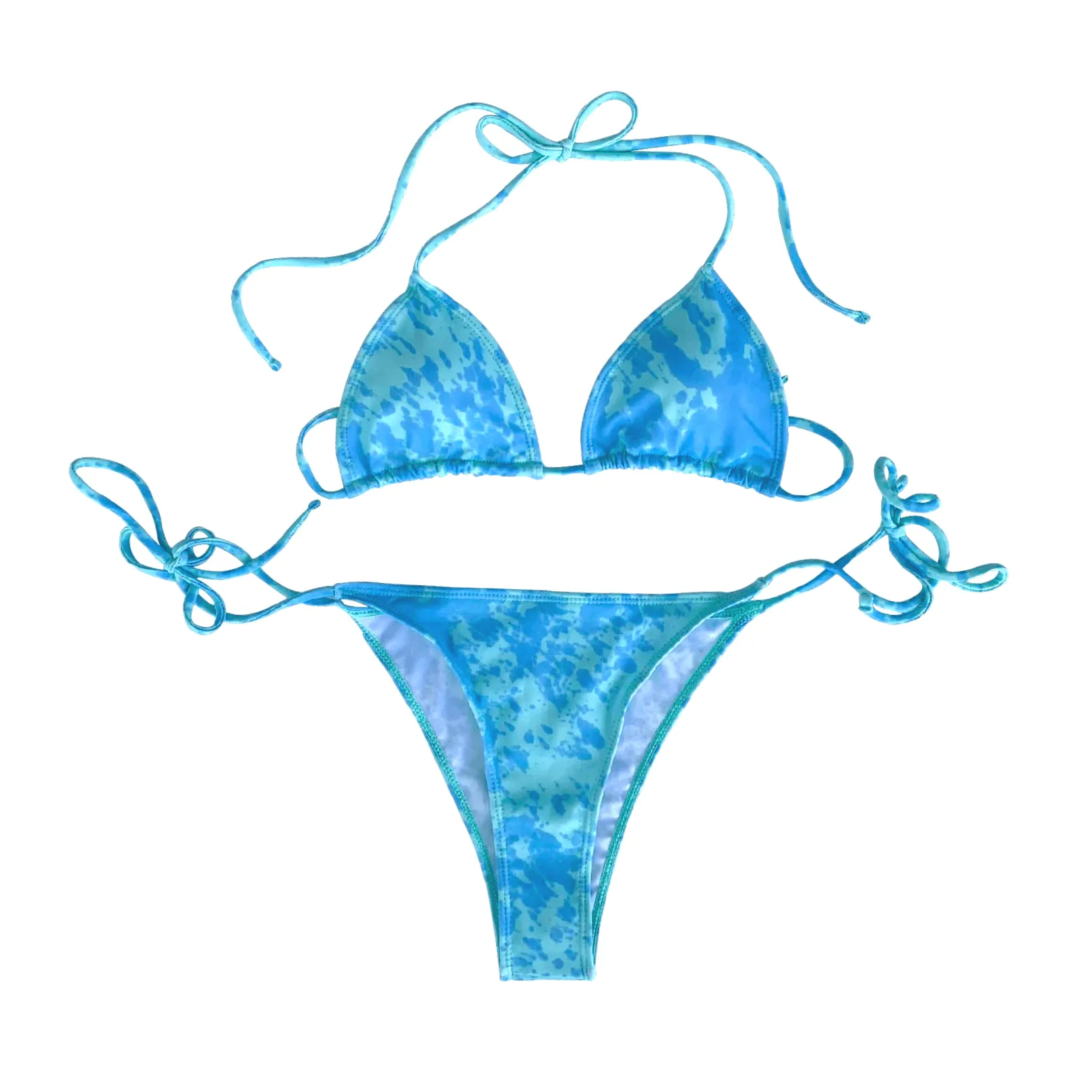 String Bikinis Solid Color Changing