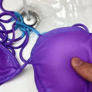 String Bikinis Solid Color Changing