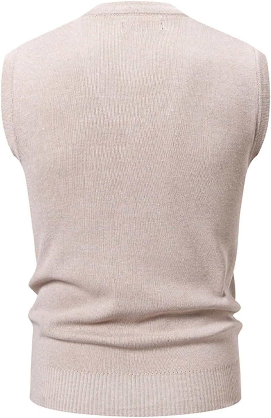 Sweater Vests for Men Argyle Knitted Warm Sleeveless Jumper Knitwear V Neck Slim Fit Casual Plus Size Waistcoat