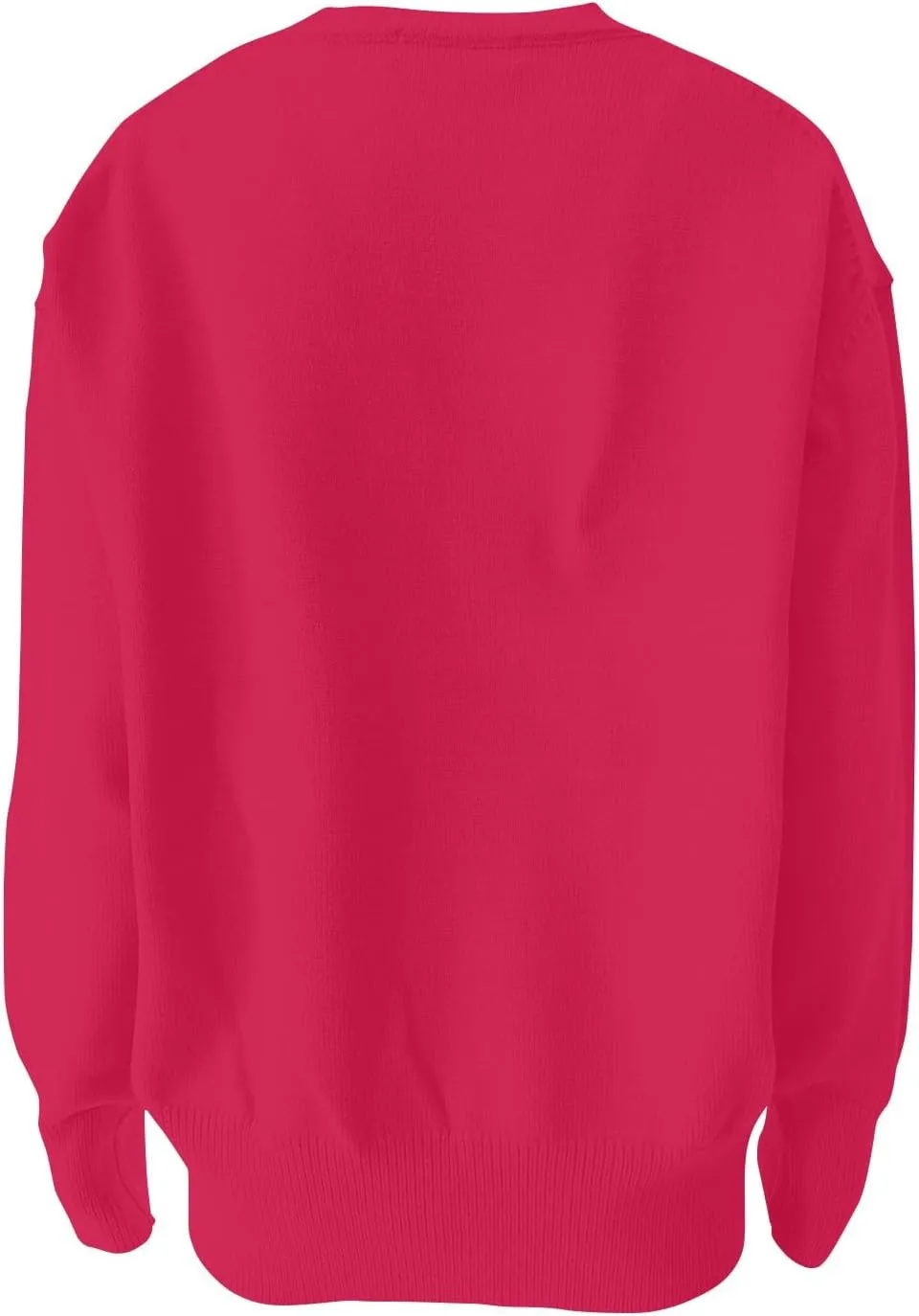 Sweaters for Women Loose Round Neck Long Sleeve Knit Solid Color Casual Sweater