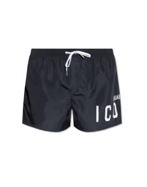 Swimwears man D7B8P5380 BLACK/WHI DSQUARED2