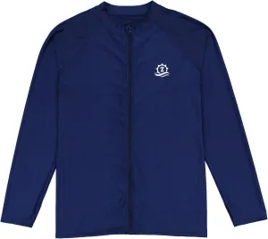 SwimZip Men's Long Sleeve Zipper Rash Guard Swim Shirt w/ UPF 50  Sun Protection
