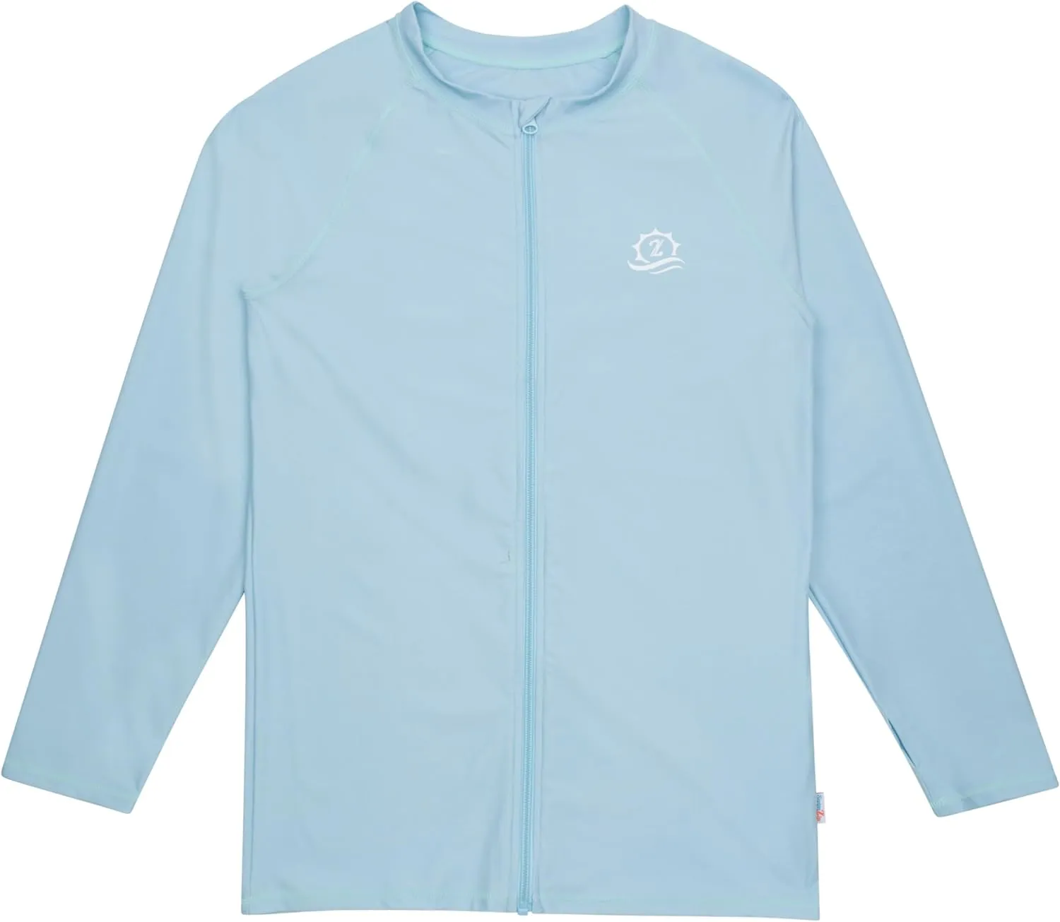 SwimZip Men's Long Sleeve Zipper Rash Guard Swim Shirt w/ UPF 50  Sun Protection