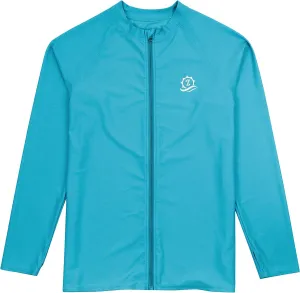 SwimZip Men's Long Sleeve Zipper Rash Guard Swim Shirt w/ UPF 50  Sun Protection