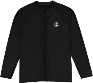 SwimZip Men's Long Sleeve Zipper Rash Guard Swim Shirt w/ UPF 50  Sun Protection