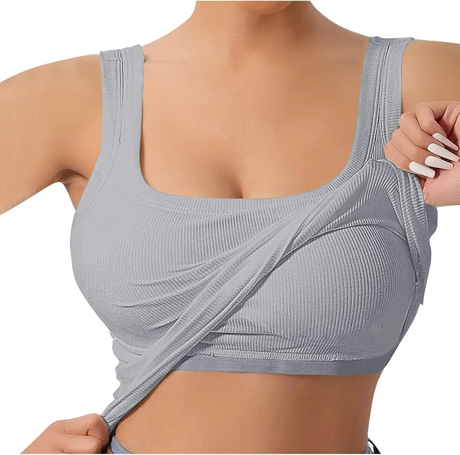 Tank Tops with Built in Bras, Workout Tops Built in Bra, Crop Top with Built in Bra, Tube Top with Built in Bra