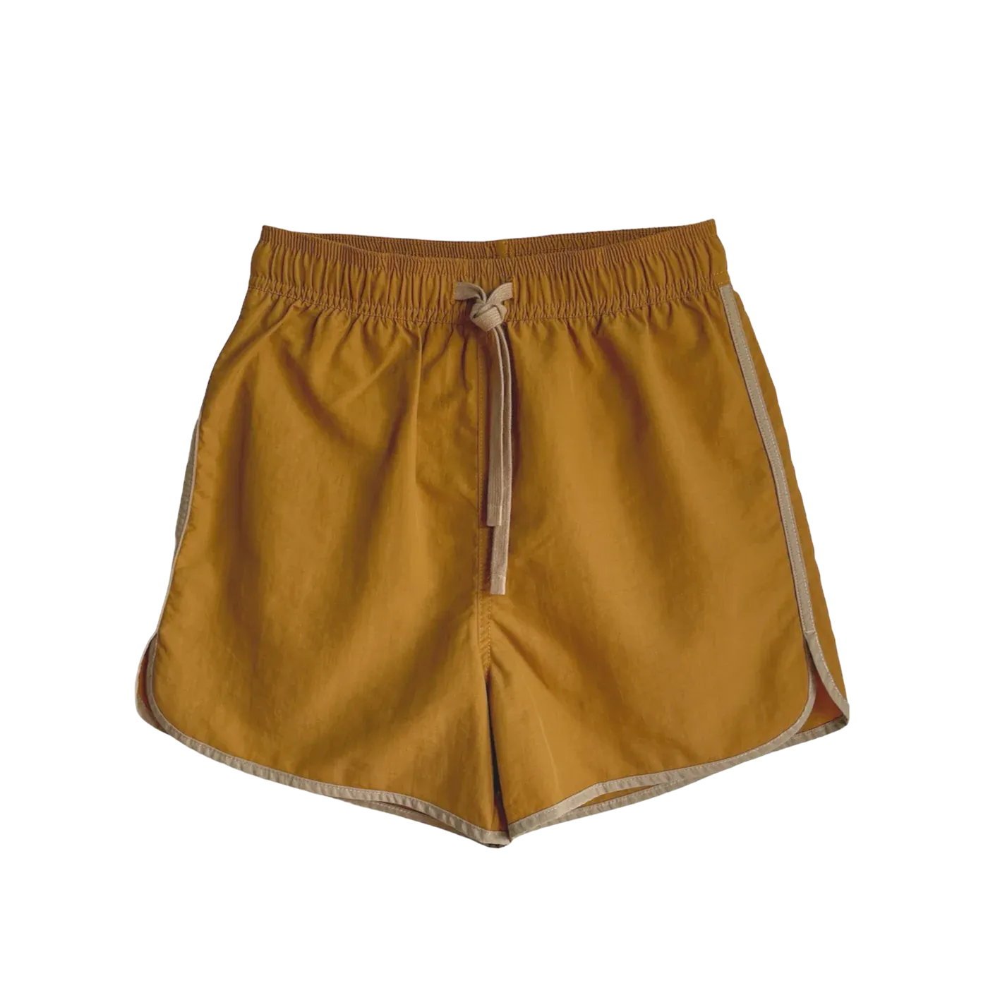 THE SET THE QUICK DRY SWIM SHORT: CAMEL