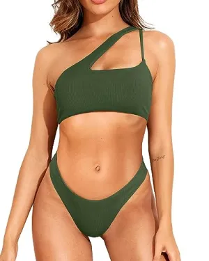 Thong Cheeky Bikini Sets High Cut Swimsuits